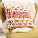 Slip Stitch Colourwork Cushion Knitting Pattern Knitting Pattern