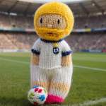 Simple Footballer Comfort Doll | Toy Knitting Pattern Knitting Pattern
