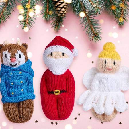 Comfort Dolls Christmas Set Knitting Pattern (Part 1) Knitting Pattern