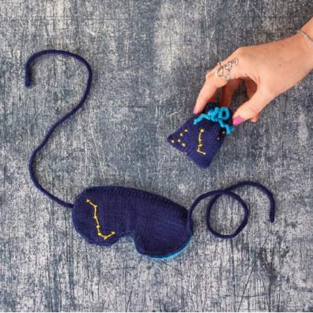 Constellation Eye Mask & Lavender Bag Knitting Pattern