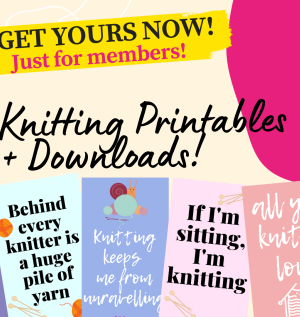 Knitting Printables + Downloads
