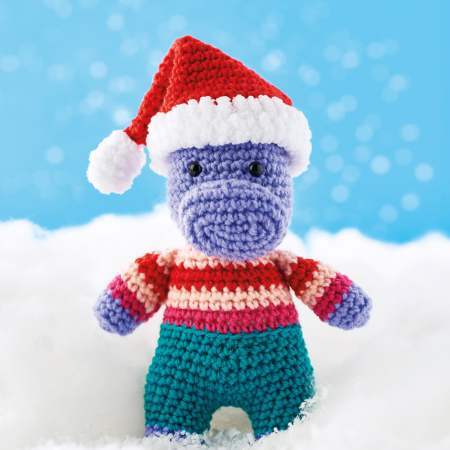 Christmas Hippo crochet Pattern