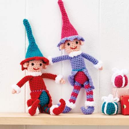 Christmas Elves In Hats crochet Pattern