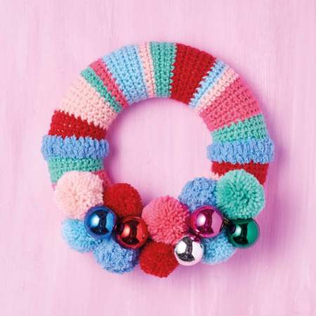 Pom-Pom Wreath crochet Pattern