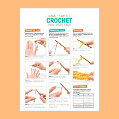 How To Crochet Printable Guide: Beginner Crochet Stitches Crochet Pattern