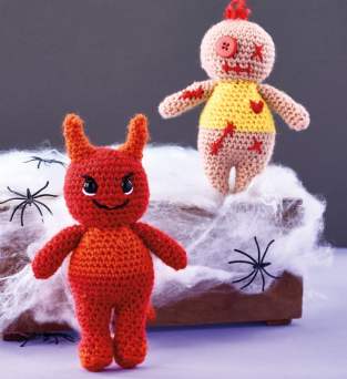 Halloween Devil and Zombie Crochet Pattern Knitting Pattern