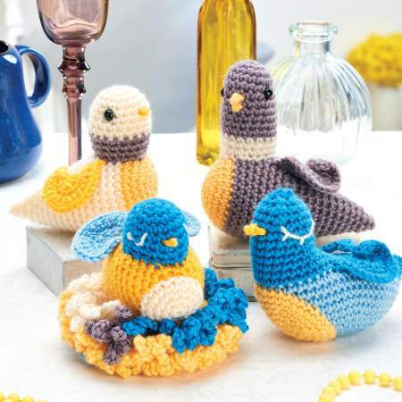 Crochet Bird Family crochet Pattern