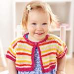 Child’s Stripy Cardigan Knitting Pattern