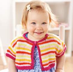 Child’s Stripy Cardigan Knitting Pattern