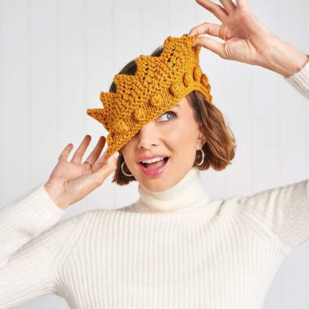 Festive Crown Headband Knitting Pattern Knitting Pattern