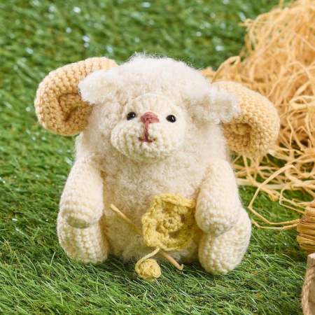 Curly Sheep Toy Crochet Pattern crochet Pattern