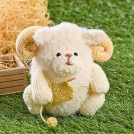 Curly Sheep Toy Knitting Pattern Knitting Pattern