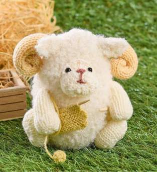 Curly Sheep Toy Knitting Pattern Knitting Pattern