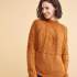 Curved Yoke Cable Sweater Knitting Pattern Knitting Pattern