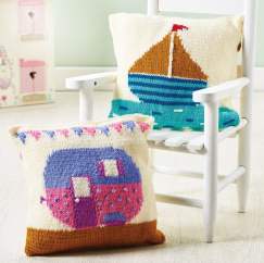 Caravan and Boat Cushions Knitting Pattern
