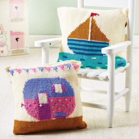Caravan and Boat Cushions Knitting Pattern