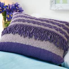 Lavender cushion and bag set Knitting Pattern