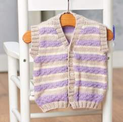 Cute baby waistcoat Knitting Pattern