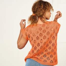Daisy Lace Eyelet Top Knitting Pattern Knitting Pattern
