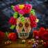 Day of the Dead Storage Jar Halloween Knitting Pattern Knitting Pattern
