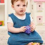 Denim Pinafore Dress Knitting Pattern