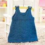 Denim Pinafore Dress Knitting Pattern