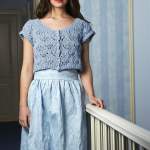 Lacy cropped cardi by Design Ette Knitting Pattern