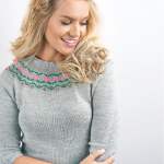 Detailed yoke jumper Knitting Pattern