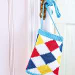 Diamond Tote Bag Knitting Pattern