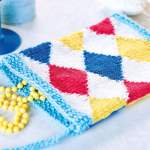 Diamond Tote Bag Knitting Pattern