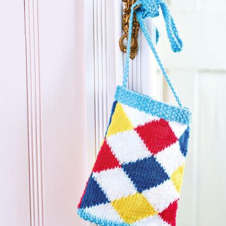 Diamond Tote Bag Knitting Pattern
