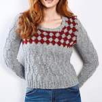 Fair Isle Diamond Yoke Jumper Pattern Knitting Pattern