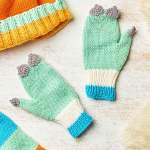 Children’s Dinosaur Hat, Scarf and Mittens Knitting Pattern Knitting Pattern
