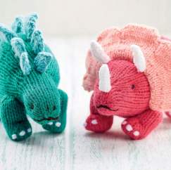 Cute Dinosaur Toys Knitting Pattern
