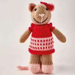 Beginner Dress-Up Mouse Toy Knitting Pattern Knitting Pattern