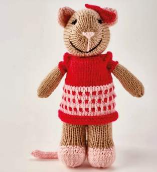 Beginner Dress-Up Mouse Toy Knitting Pattern Knitting Pattern