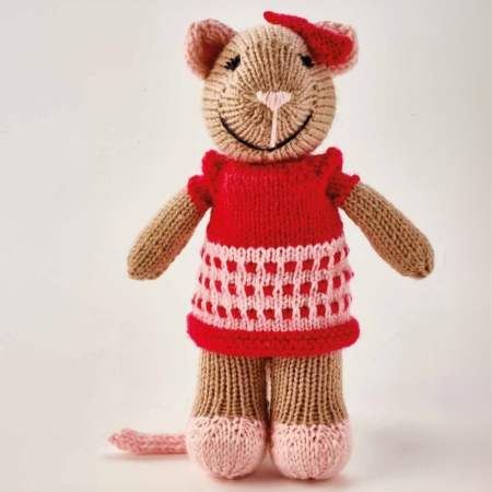 Beginner Dress-Up Mouse Toy Knitting Pattern Knitting Pattern