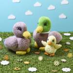 Duck Family Toy Knitting Pattern Knitting Pattern