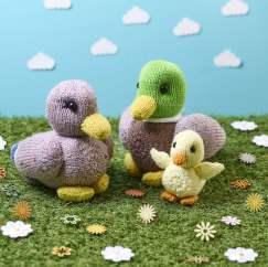 Duck Family Toy Knitting Pattern Knitting Pattern