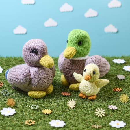 Duck Family Toy Knitting Pattern Knitting Pattern