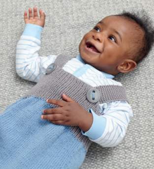 Baby Dungaree Blanket Cosy Knitting Pattern Knitting Pattern