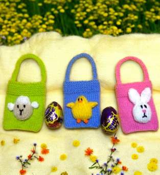 Easter Animal Egg Bags Knitting Pattern Knitting Pattern