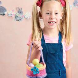 Easy Easter Basket Knitting Pattern Knitting Pattern