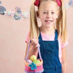 Easy Easter Basket Knitting Pattern Knitting Pattern