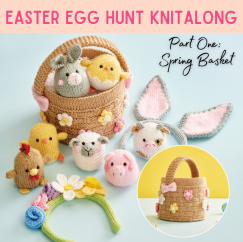 Easter Egg Hunt Part One: Knitted Easter Basket Knitting Pattern