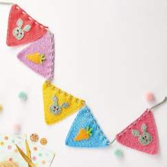Easter Bunny Bunting Knitting Pattern