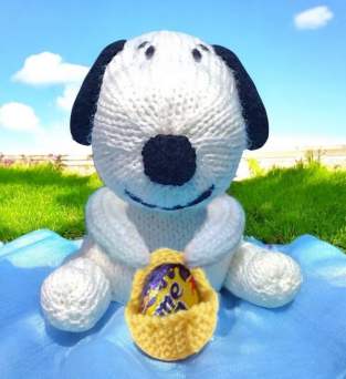 Easter Dog Chocolate Orange Cover Knitting Pattern Knitting Pattern