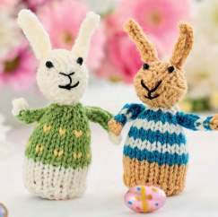 Quick & Easy Easter Egg Rabbits Knitting Pattern