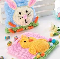 Quick Easter Gift Bags Knitting Pattern