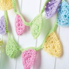 Easy crochet bunting Knitting Pattern